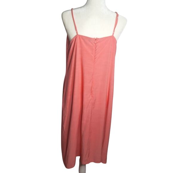 Nine West Womens Midi Sundress Peach Coastal Boho Hippie Beachy Midi XXL - Picture 4 of 8